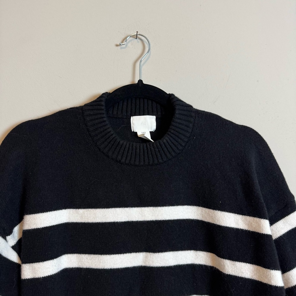 H&M Loose Fit Striped Ribbed Jumper Sweater - Picture 4 of 6